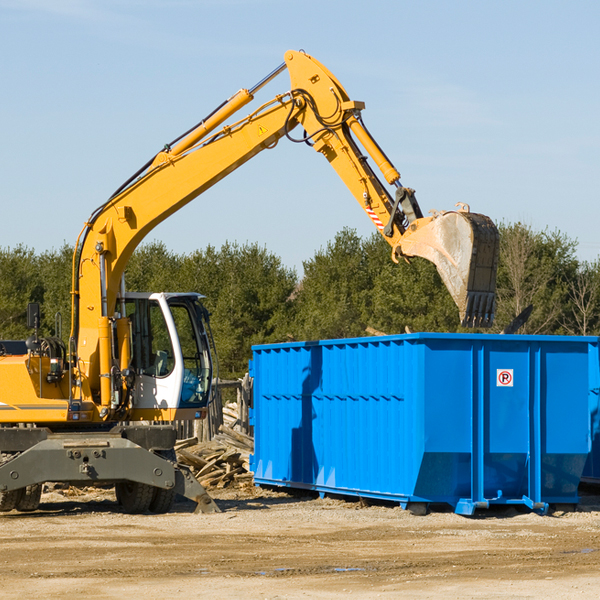 how many times can i have a residential dumpster rental emptied in Brentford SD